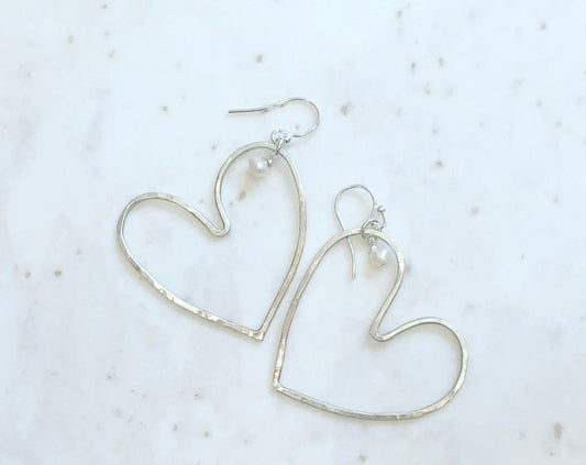 New Sterling Silver Earrings With Freshwater Pearls