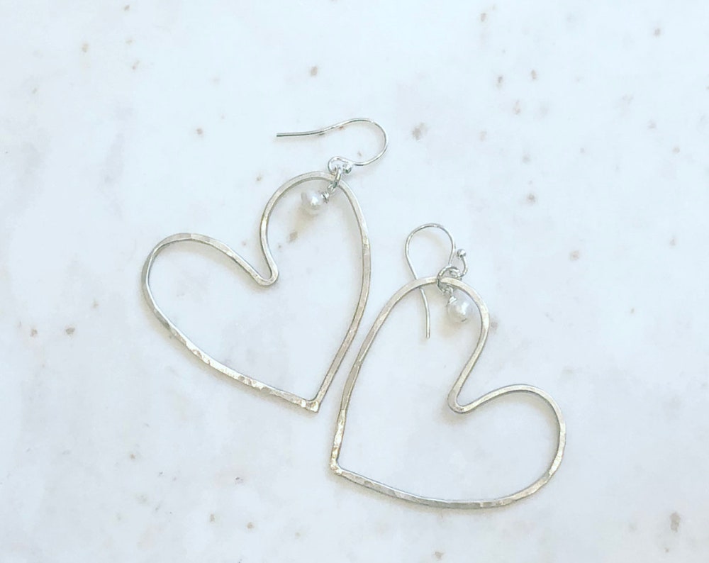 New Sterling Silver Earrings With Freshwater Pearls